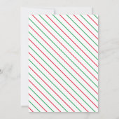 Jingle und Mingle Christmas Junggeselinnen-Abschie Einladung (Rückseite)