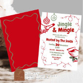 Jingle und Mingle Christmas Party Einladung