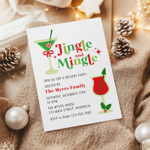 Jingle und Mingle Christmas Party Einladung