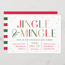Jingle und Mingle Christmas Party Einladung