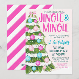 Jingle und Mingle Christmas Party Einladung