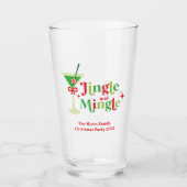 Jingle und Mingle Christmas Party Glas (Vorderseite)