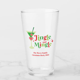 Jingle und Mingle Christmas Party Glas