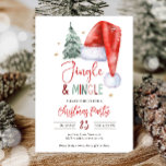 Jingle und Mingle Christmas Party Holiday Santa Einladung<br><div class="desc">・ Oh,  was Spaß Weihnachten Party Urlaub Weihnachtsmannmütze themed Einladung für Ihre perfekte Feier. ・ Wenn Sie die Abstimmung von PUNKTEN benötigen,  Karo bitte unsere passende Kollektion oder Shop. Haben Sie Fragen zu unseren Designs oder wenn Sie nicht finden können,  was Sie suchen,  kontaktieren Sie uns bitte: info@designmypartystudio.com</div>