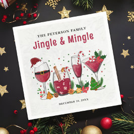 Jingle und Mingle Christmas Party Serviette