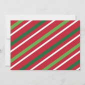 Jingle und Mingle Christmas Party white and gold Einladung (Rückseite)