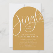 Jingle und Mingle Cocktail Party Einladung (Vorderseite)