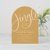 Jingle und Mingle Cocktail Party Einladung (Stehend Vorderseite)