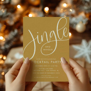 Jingle und Mingle Cocktail Party Einladung