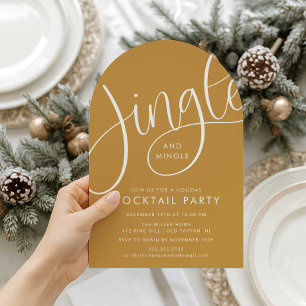 Jingle und Mingle Cocktail Party Einladung