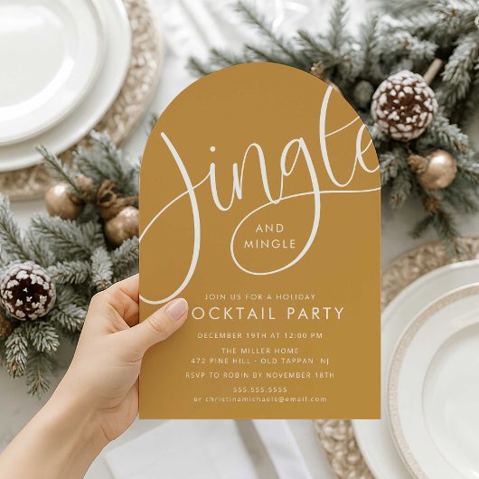 Jingle und Mingle Cocktail Party Einladung