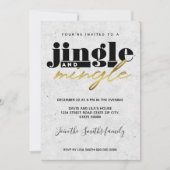 Jingle und Mingle Einladung (Vorderseite)