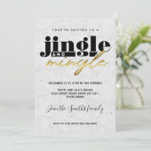Jingle und Mingle Einladung (Stehend Vorderseite)