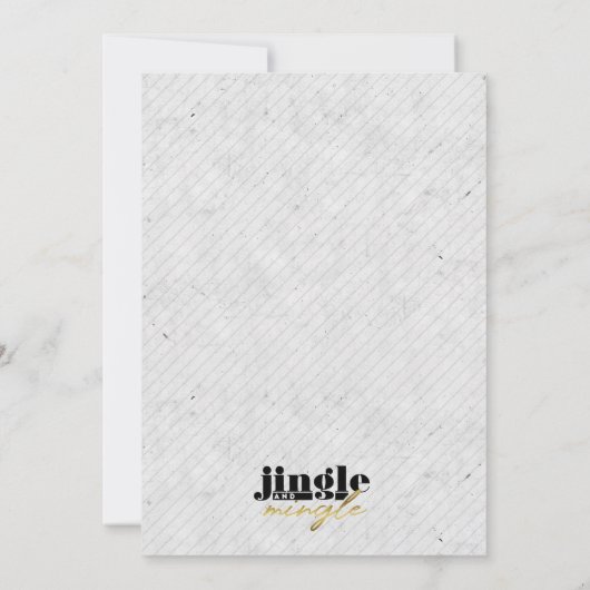 Jingle und Mingle Einladung (Rückseite)