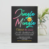 Jingle und Mingle Einladung (Stehend Vorderseite)