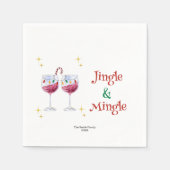 Jingle und Mingle Festivals Colorful Christmas Par Serviette (Vorderseite)
