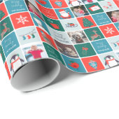 Jingle und Mingle Holiday Foto Giftwrap Geschenkpapier (Rolleneckpunkt)