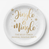 Jingle und Mingle Holiday Napkins Pappteller (Vorderseite)