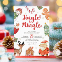 Jingle und Mingle Holiday Party Weihnachten
