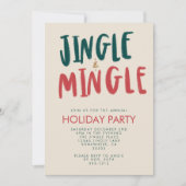 JINGLE UND MINGLE INVITE EINLADUNG (Vorderseite)