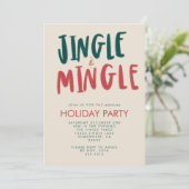 JINGLE UND MINGLE INVITE EINLADUNG (Stehend Vorderseite)