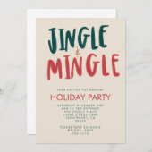 JINGLE UND MINGLE INVITE EINLADUNG (Vorne/Hinten)