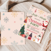 Jingle und Mingle Niedliches Party Einladung
