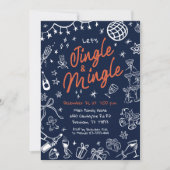 Jingle und Mingle Party Einladung, Christmas Einladung (Vorderseite)