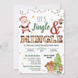 Jingle und Mingle Ugly Sweater Party Einladung