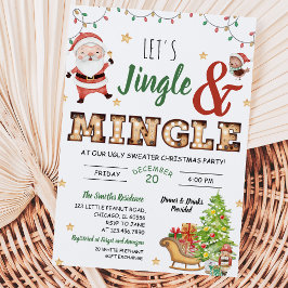 Jingle und Mingle Ugly Sweater Party Einladung