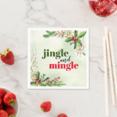 Jingle und Mingle - Weihnachtsfeiertag Serviette (Beispiel)