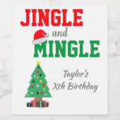 Jingle und Mingle Weinetikett (Einzelnes Label)