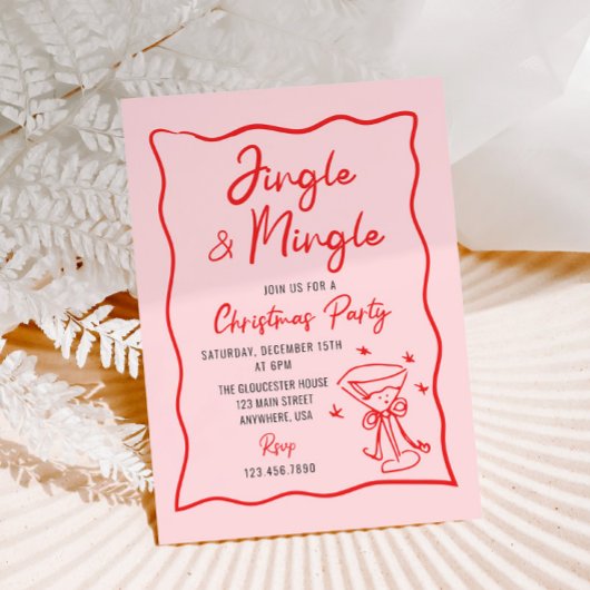 Jingle und Mingle Whimsical Christmas Party Einladung