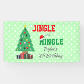 Jingle und Mingle zum Geburtstag Banner (Horizontal)