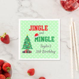Jingle und Mingle zum Geburtstag Serviette