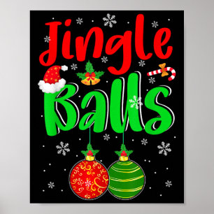 Jingle Weihnachten Lustiger Scherz Kostüm Männer E Poster