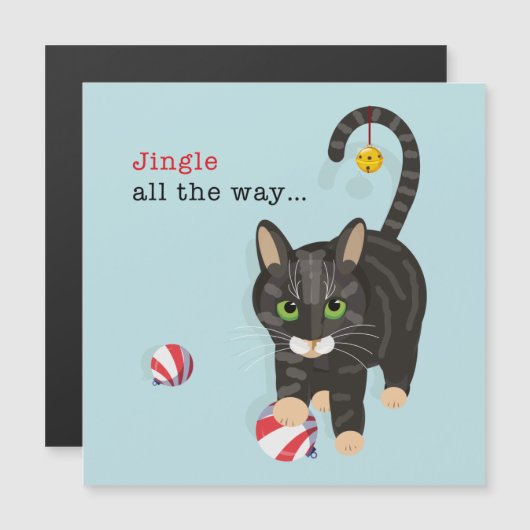 Jingle...Weihnachtskarte Magnetkarte (Vorne/Hinten)