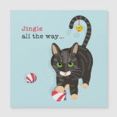 Jingle...Weihnachtskarte Magnetkarte (Vorderseite)