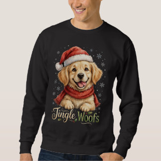 Jingle Woofs Golden Retriever Weihnachtshemd Sweatshirt