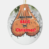 Jingle your Balls Sacks Naughty boyfriend Gips Keramik Ornament (Links)