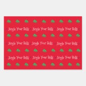 Jingle Your Bells Wrapping Paper Sheets Geschenkpapier Set (Vorderseite 3)