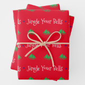 Jingle Your Bells Wrapping Paper Sheets Geschenkpapier Set (Beispiel)