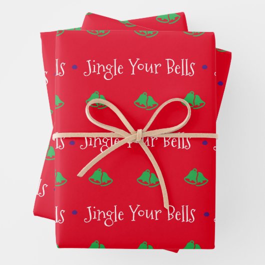 Jingle Your Bells Wrapping Paper Sheets Geschenkpapier Set (Beispiel)
