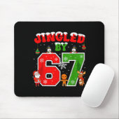 Jingled By 67 Funny Six Seven Meme 6 7 Christmas Mousepad (Mit Mouse)