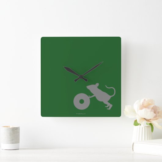 Jingles from Green Mile Quadratische Wanduhr (Zuhause)