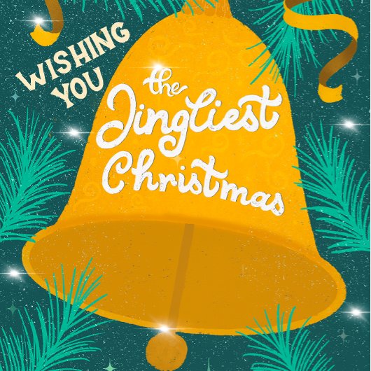 Jingliest Wings Weihnachtskarte Feiertagskarte