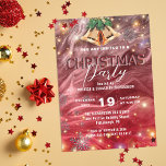 Jingling Bells Red Winter Wunderland Weihnachten Einladung<br><div class="desc">Dies ist eine faszinierende und festliche Weihnachtsfeier Party Einladung, die bestimmt den Feiertagssjubeln vermitteln wird. Die Einladung ist Set gegen eine abstrakte, lebendige, rote Kulisse mit dekorativen Glockenspielen, Schneeflocken und funkelnden Lichtern, die den Geist der Saison verkörpern. Diese individuell gestaltbare Weihnachtsfeier ist nicht nur eine Einladung, sondern ein Sake, der...</div>