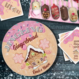 Jingling Gingerbread Schneidbrett aus Glas mit Edi Schneidebrett