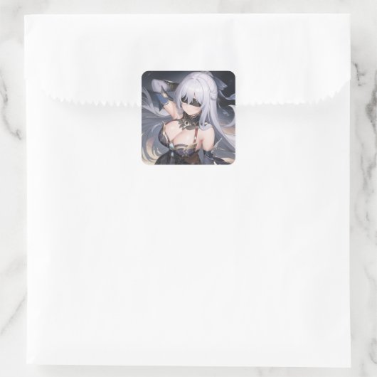 Jingliu HSR Quadratischer Aufkleber (Tasche)