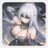 Jingliu HSR Quadratischer Aufkleber (Vorderseite)